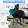 Folding Camping Moon Padded Chair with Carrying Bag